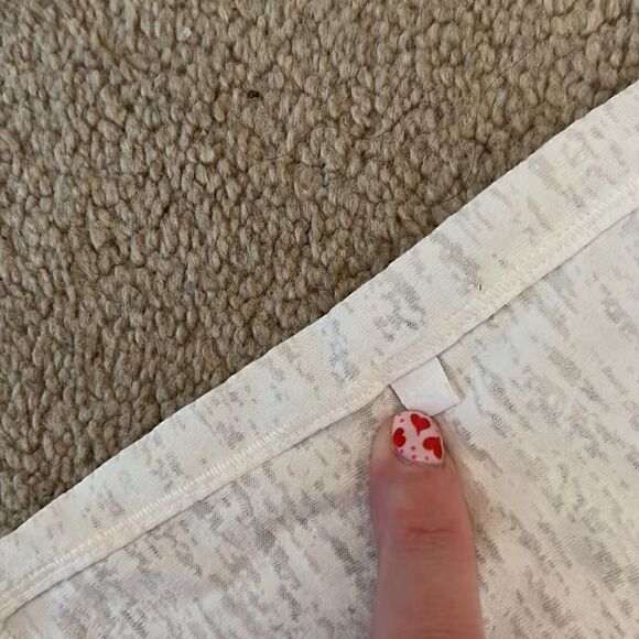 Lululemon 2/4 white burnout tee - Picture 2 of 3